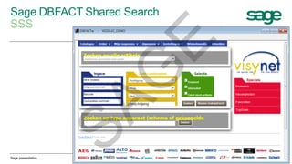 Sage DBFACT Shared Search
SSS
10 March 2015Sage presentation 44
SAG
E
 