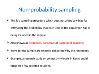 Introduction to sampling design in research methodology | PPTX