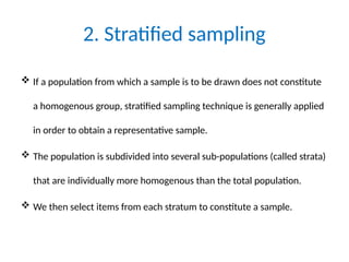 Introduction to sampling design in research methodology | PPTX