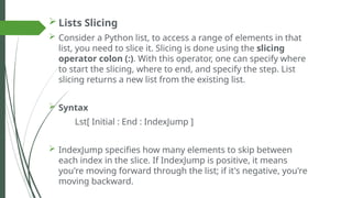 software construction and development week 3 Python lists, tuples 