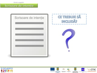 Ghidul angajării




 Scrisoare de intenţie
 