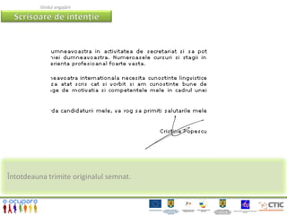 Ghidul angajării




Întotdeauna trimite originalul semnat.
 