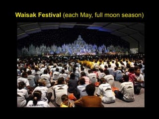 Waisak Festival (each May, full moon season)
 