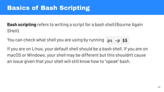 Comprehensive Introduction to Bash Shell Scripting and Control Flow | PDF