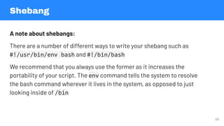 Comprehensive Introduction to Bash Shell Scripting and Control Flow | PDF