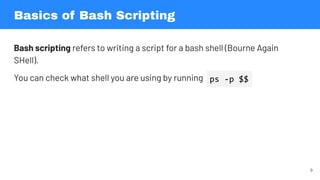 Comprehensive Introduction to Bash Shell Scripting and Control Flow | PDF
