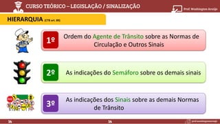 Sinalização slides - Aula de Trânsito Slides | PDF