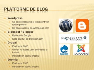 Platforme de blogWordpress