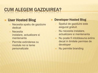 Se poate gazdui pe wordpress.com