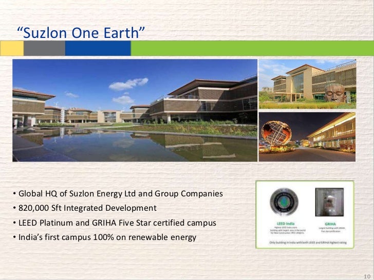 Suzlon one earth leed certification picture