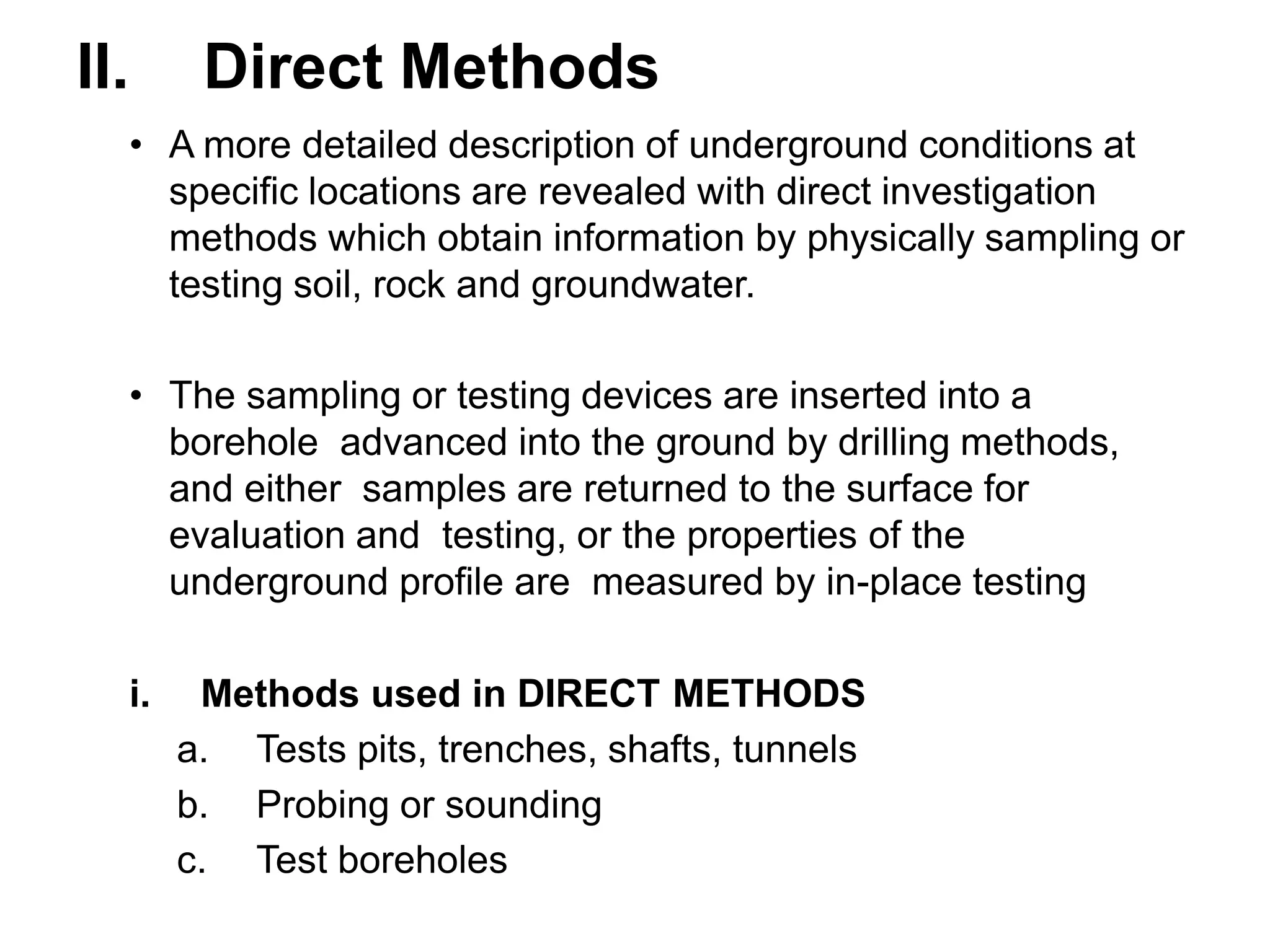 Soil Exploration | PPT | Free Download