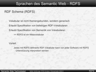 Wir können Daten von Ressourcen modellieren (Literale) Wir können Literalen einen Typ geben! (Datum, String, Integer … ) Was fehlt ? 