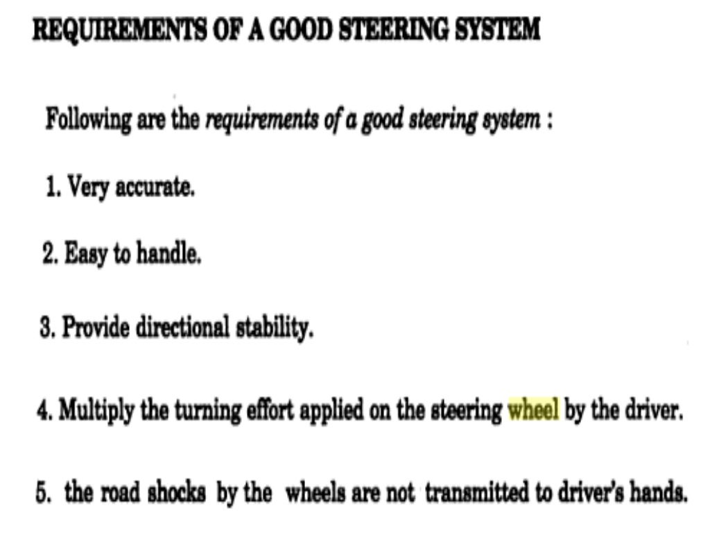4 steering system