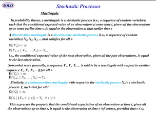 Martingale Math 4 stochastic processes | PPT