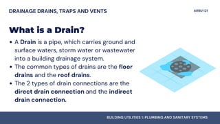 Storm Drainage System - PLUMBING AND SANITARY SYSTEMS | PDF
