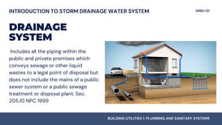 Storm Drainage System - PLUMBING AND SANITARY SYSTEMS | PDF