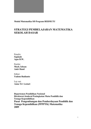 Strategi Pembelajaran Matematika Di Sd