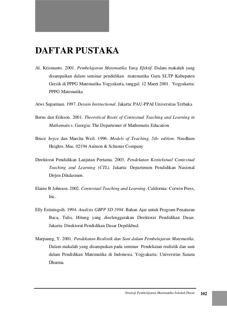 Strategi Pembelajaran Matematika di SD