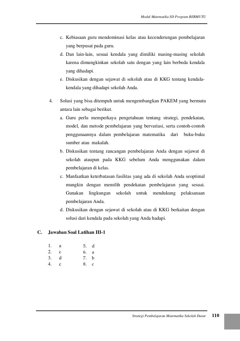 Strategi Pembelajaran Matematika di SD