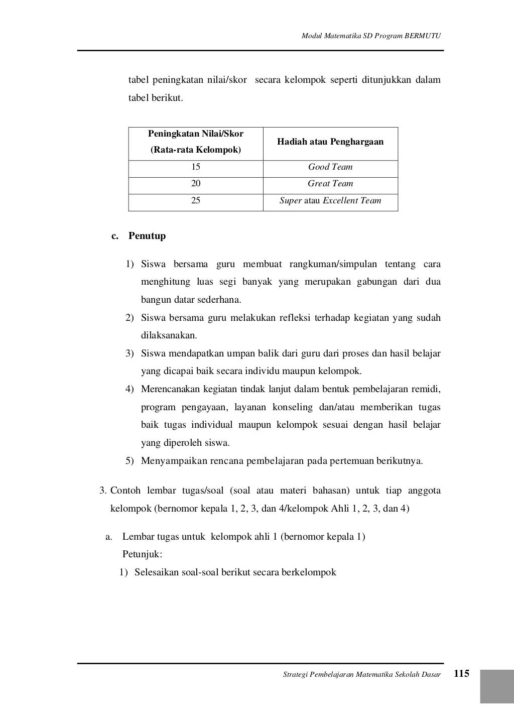 Strategi Pembelajaran Matematika di SD