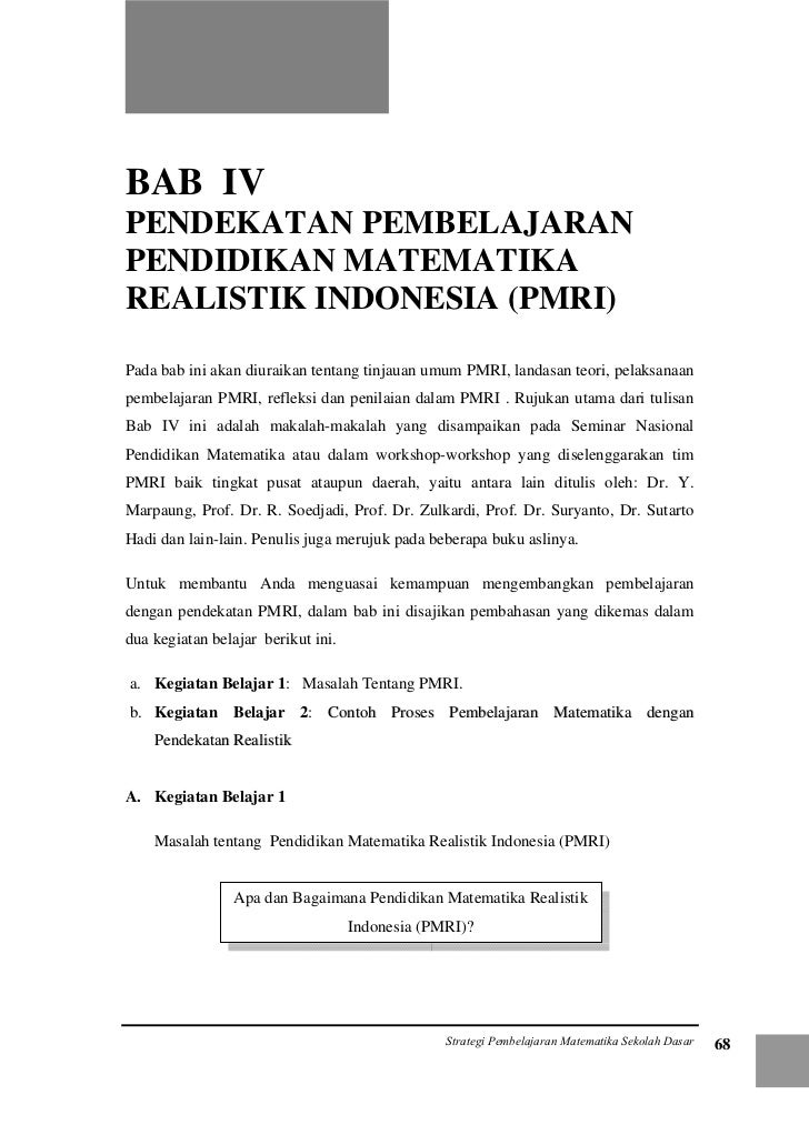 Strategi Pembelajaran Matematika di SD