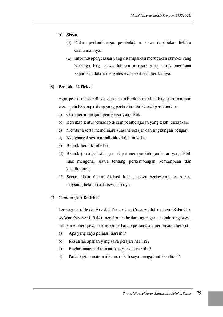 Strategi Pembelajaran Matematika di SD