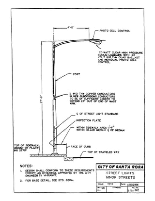 4   street light stds
