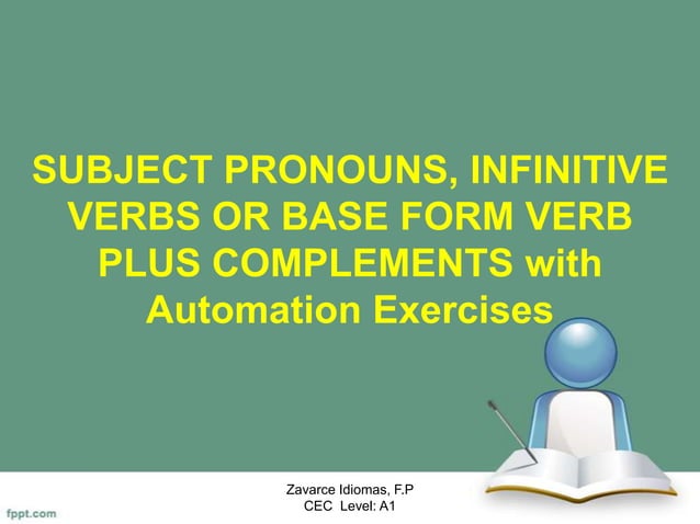 4. subject pronouns verbs-complements with exercise 2 | PPT | Free Download
