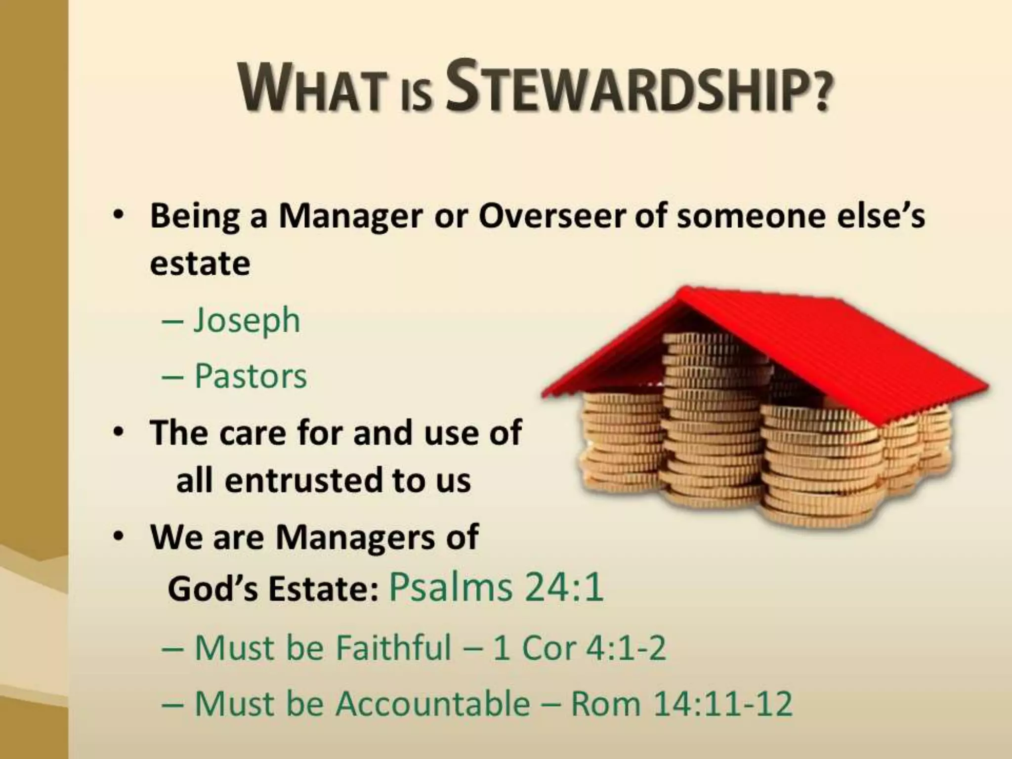 Biblical Call to Wise Stewardship | PPTX