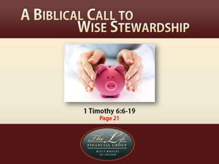 Biblical Call to Wise Stewardship | PPTX