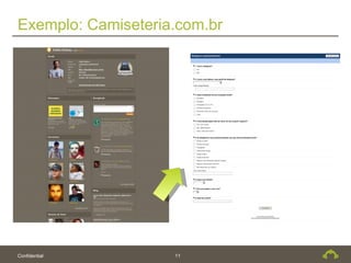 Exemplo: Camiseteria.com.br




Confidential        11
 