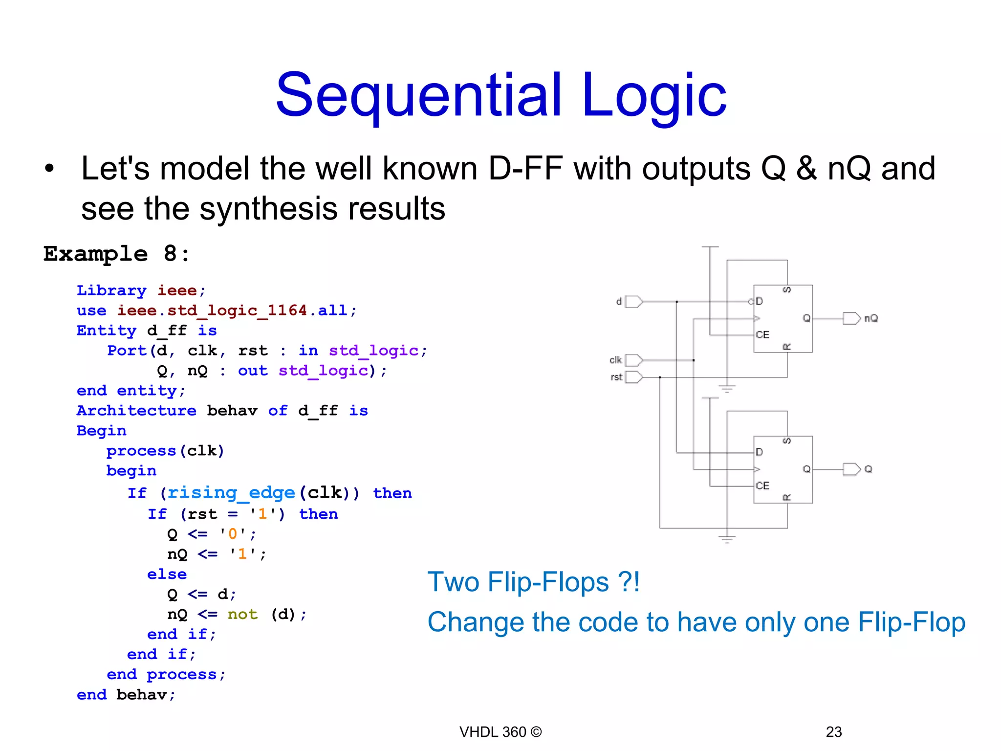 Enough CombinationalLet's Go Sequential21