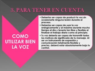 3. PARA TENER EN CUENTA
