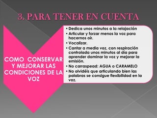 3. PARA TENER EN CUENTA
