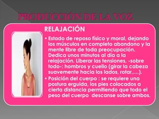 PRODUCCIÓN DE LA VOZ 