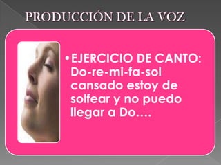 PRODUCCIÓN DE LA VOZ 