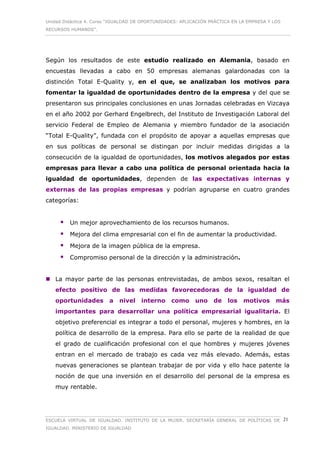4.tema...Igualdad de Oportunidades en la Empresa. | PDF