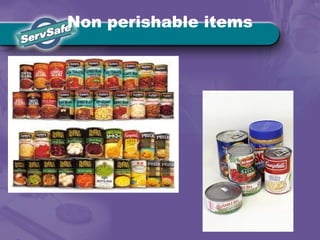 Non perishable items
 
