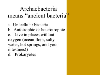 The6 Kingdoms.ClassificationNotes#4