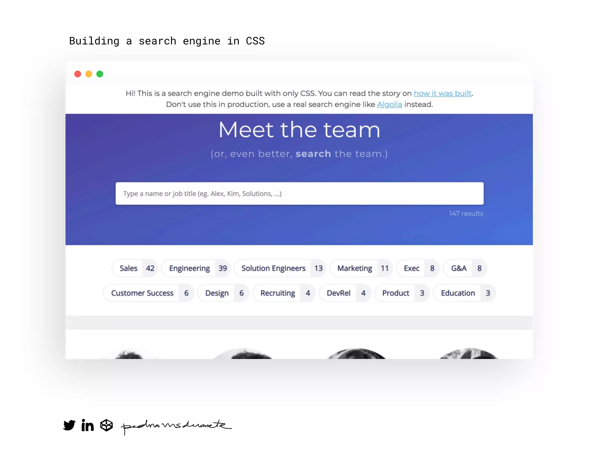 Building a search engine in CSS
 