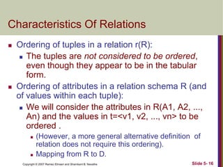 4 the relational data model and relational database constraints | PPT
