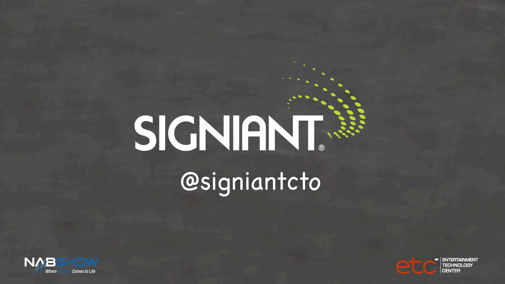 © 2015 Signiant

@signiantcto

 