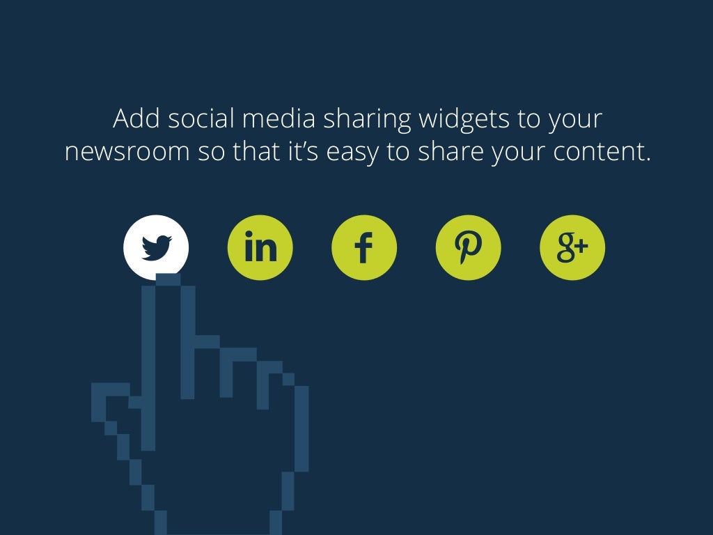 Add social media sharing widgets