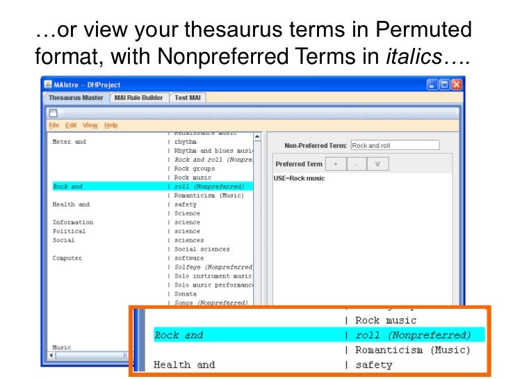Thesaurus master