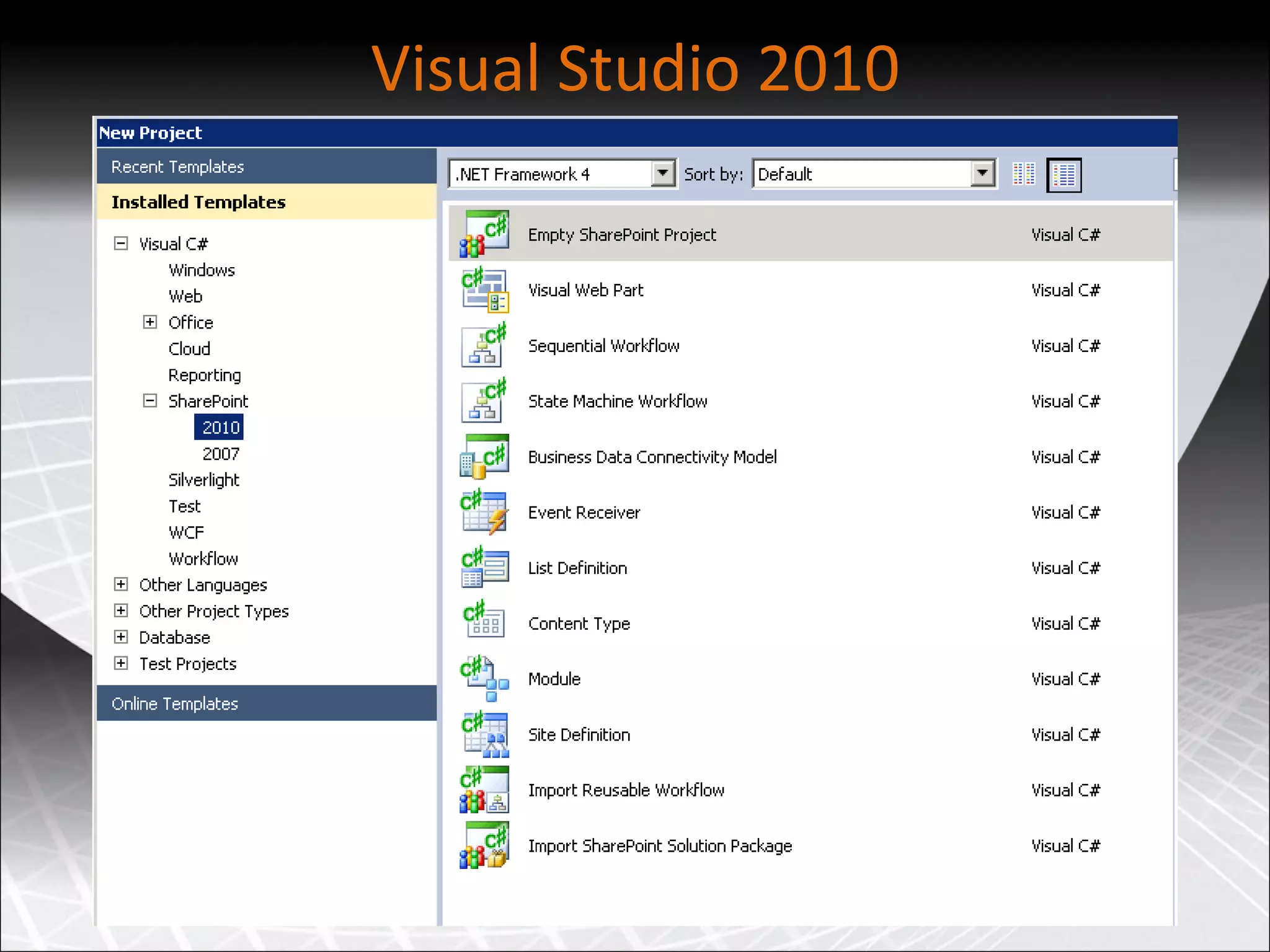 Visual Studio 2010 