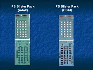 PB Blister Pack   PB Blister Pack
    (Adult)           (Child)
 