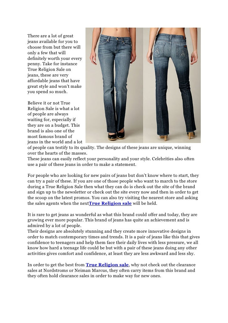 true religion clearance sale