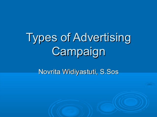 4 types of ad campaign