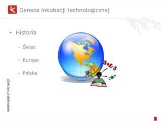 Młode zwierzętaRodzaje InkubatorówPreinkubatory (pierwsze ogniwo systemu)Fundacja Akademickie Inkubatory  Przedsiębiorczości (FAIP)