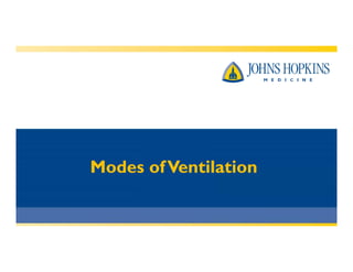Modes ofVentilation
 